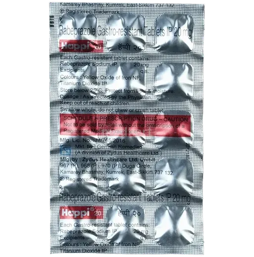 happi 20mg tablet 15's